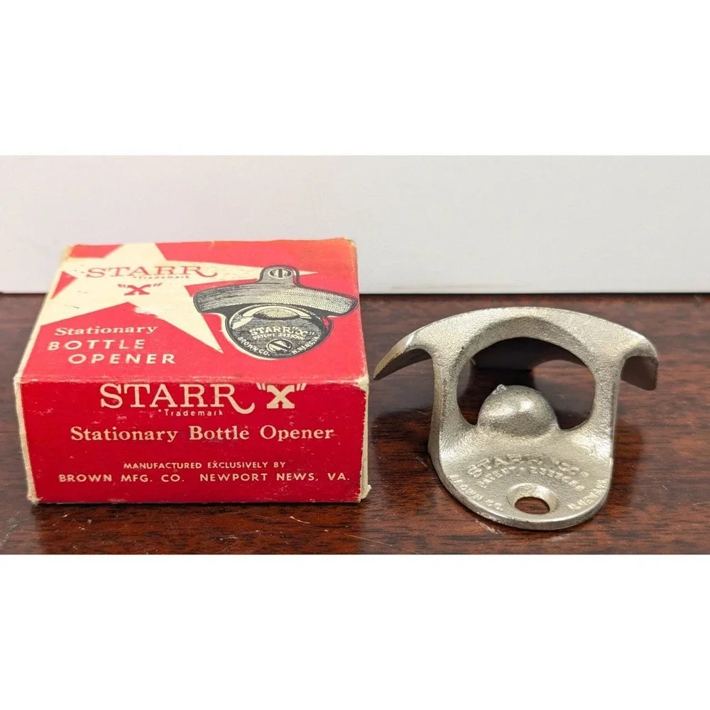 Vintage Starr X Coca-Cola Wall Mount Bottle Opener Brown Mfg Co Original Box